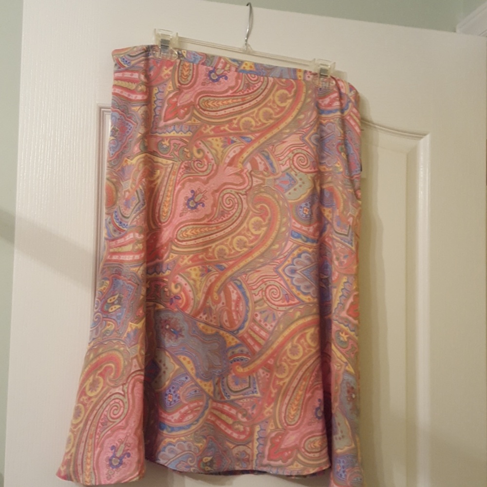 Liz claiborne paisley skirt